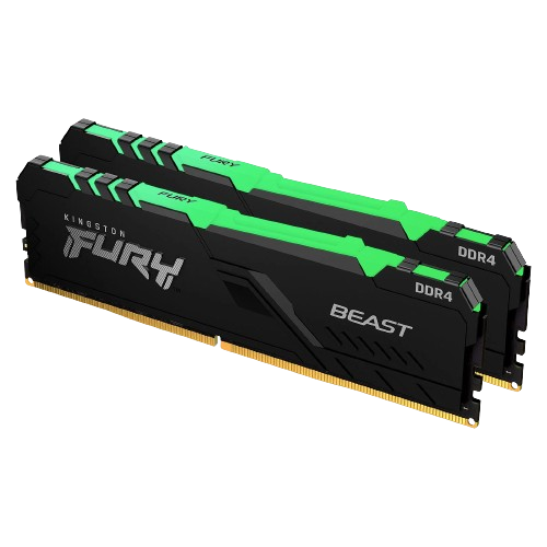 Kingston Fury Beast RGB 16Go (2x8Go) DDR4 3200MHz - Mémoire PC Kingston sur grosbill-pro.com - 0