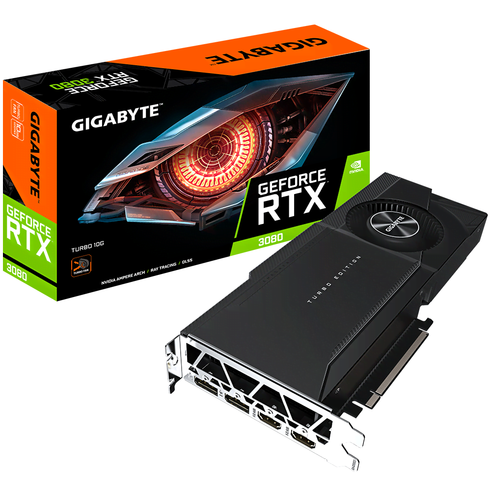 Gigabyte RTX 3080 TURBO 10G LHR  - Carte graphique Gigabyte - 0