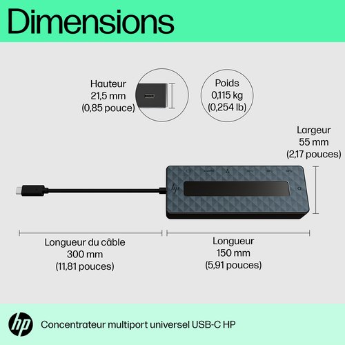 UNIV USB-C MULTIPORT HUB - Achat / Vente sur grosbill-pro.com - 8