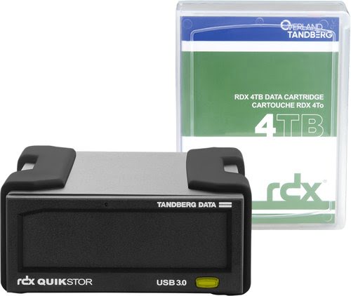 Grosbill Disque dur externe Tandberg RDX EXT DRIVE 4TB BLACK USB3+