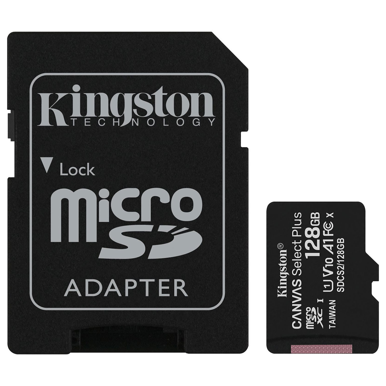 Kingston Micro SDHC 128Go Class 10 + Adapt - Carte mémoire - 2