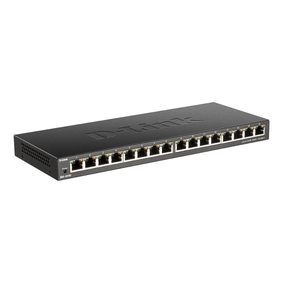 Switch D-Link 16 Ports 10/100/1000Mbps DGS-1016S - grosbill-pro.com - 0