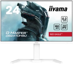 Grosbill Ecran PC Iiyama GB2470HSU-W6 23.8" FHD/180Hz/Fast IPS/0.2ms/Blanc 