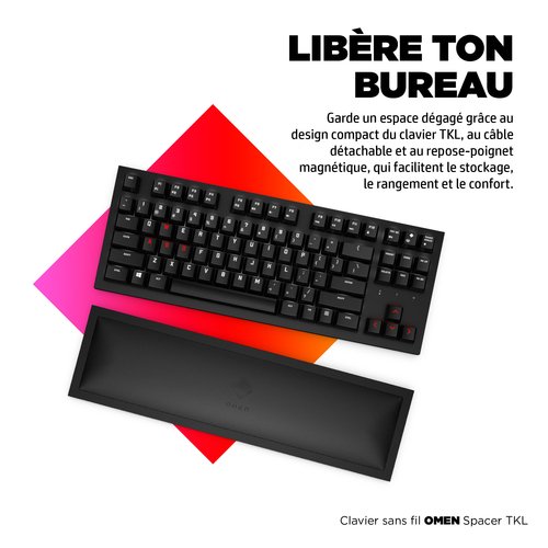 Clavier TKL sans fil OMEN Spacer Noir - Achat / Vente sur grosbill-pro.com - 9