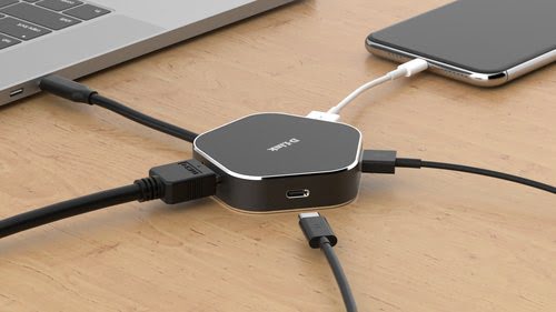 4-in-1 USB-C Hub HDMI Power Delivery - Achat / Vente sur grosbill-pro.com - 2