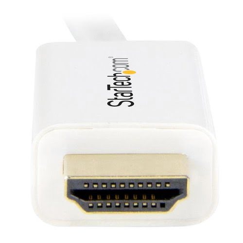 6 ft mDP to HDMI converter cable White - Achat / Vente sur grosbill-pro.com - 4