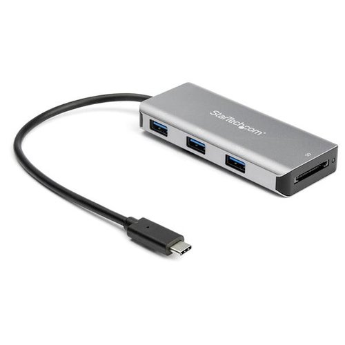 Grosbill Switch StarTech Hub USB-C a 3 porte e lettore schede SD