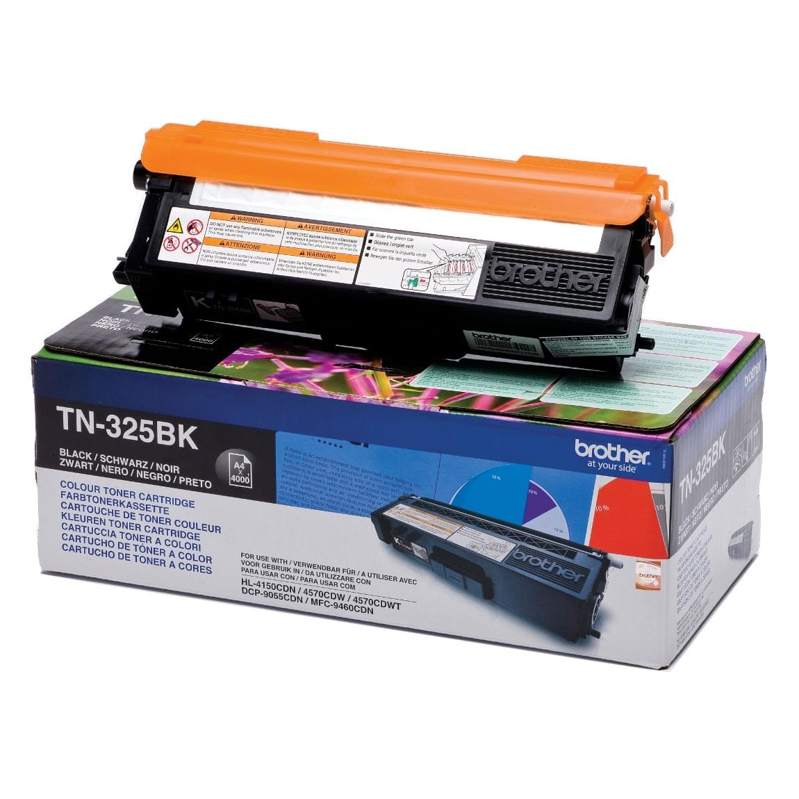 Toner TN325BK Noir 4000p pour imprimante Laser Brother - 0