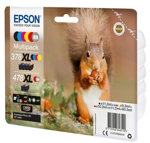 Ink/378XL+478XL Squirrel CMYKRG - Achat / Vente sur grosbill-pro.com - 2