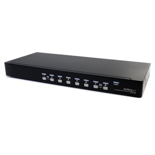 Grosbill Commutateur et splitter StarTech 8 Port USB VGA KVM Switch with Audio