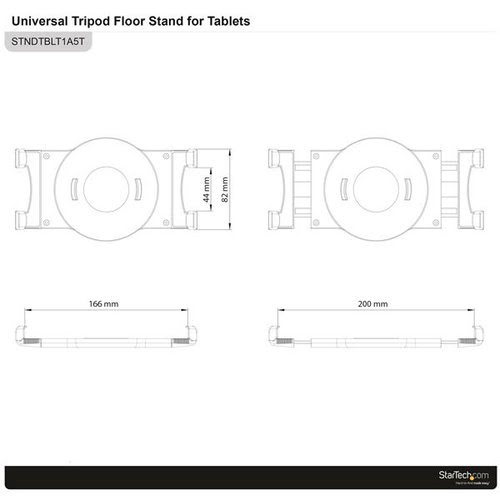 Universal Tripod Floor Stand for Tablets - Achat / Vente sur grosbill-pro.com - 1