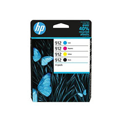 Grosbill Consommable imprimante HP Cartouches 912 Noire+Cyan/Magenta/Jaune - 6ZC74AE