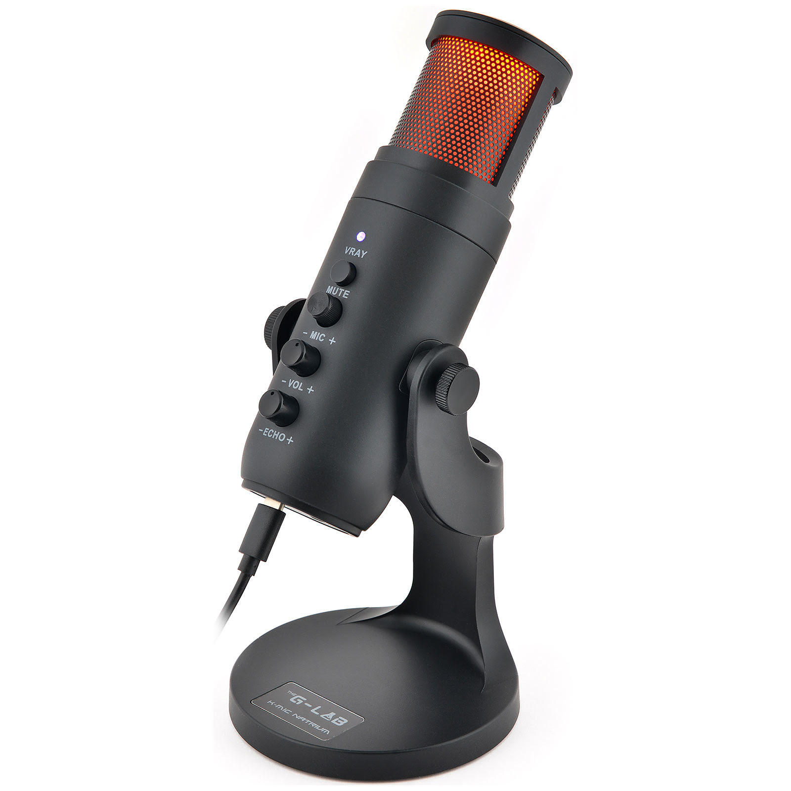 The G-LAB Microphone RGB - K-MIC-NATRIUM (K-MIC-NATRIUM) - Achat / Vente Accessoire Streaming / Vlogging  sur grosbill-pro.com - 0