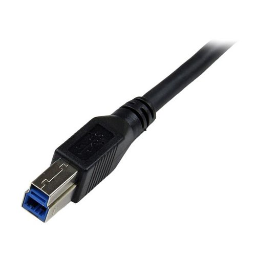 1m Black USB 3 Cable Right Angle A to B - Achat / Vente sur grosbill-pro.com - 3