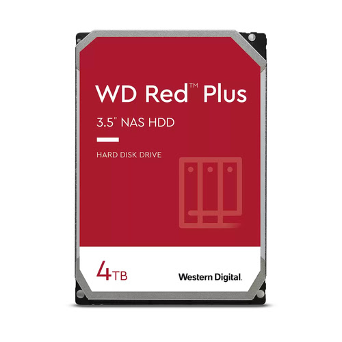 Grosbill Disque dur 3.5" interne WD 4To RED Plus SATA III 256Mo - WD40EFPX