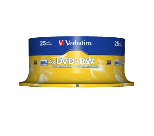 DVD+RW/4.7GB 4xspd Spdl 25pk - Achat / Vente sur grosbill-pro.com - 1