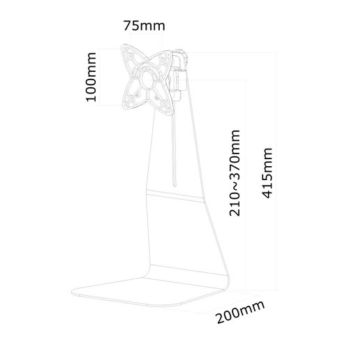 Desk Mount 10-27" Full Motion BLACK - Achat / Vente sur grosbill-pro.com - 3