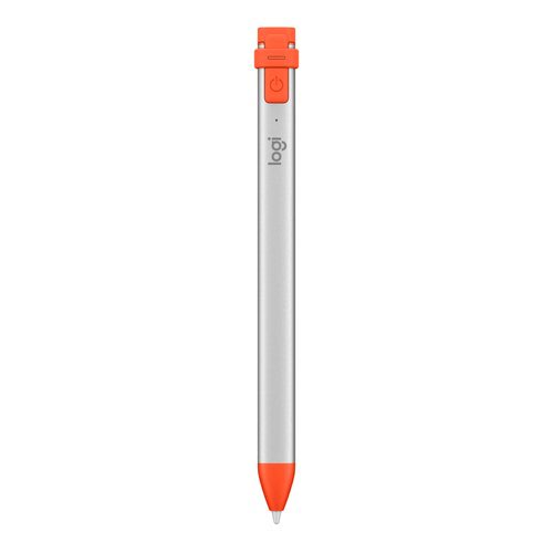 Grosbill Clavier PC Logitech Crayon Orange, Blanc