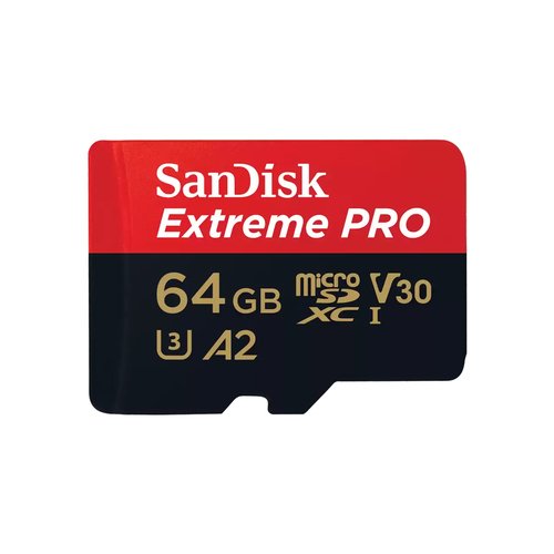 EXTREME PRO MICROSDXC 64GB+SD - Achat / Vente sur grosbill-pro.com - 0