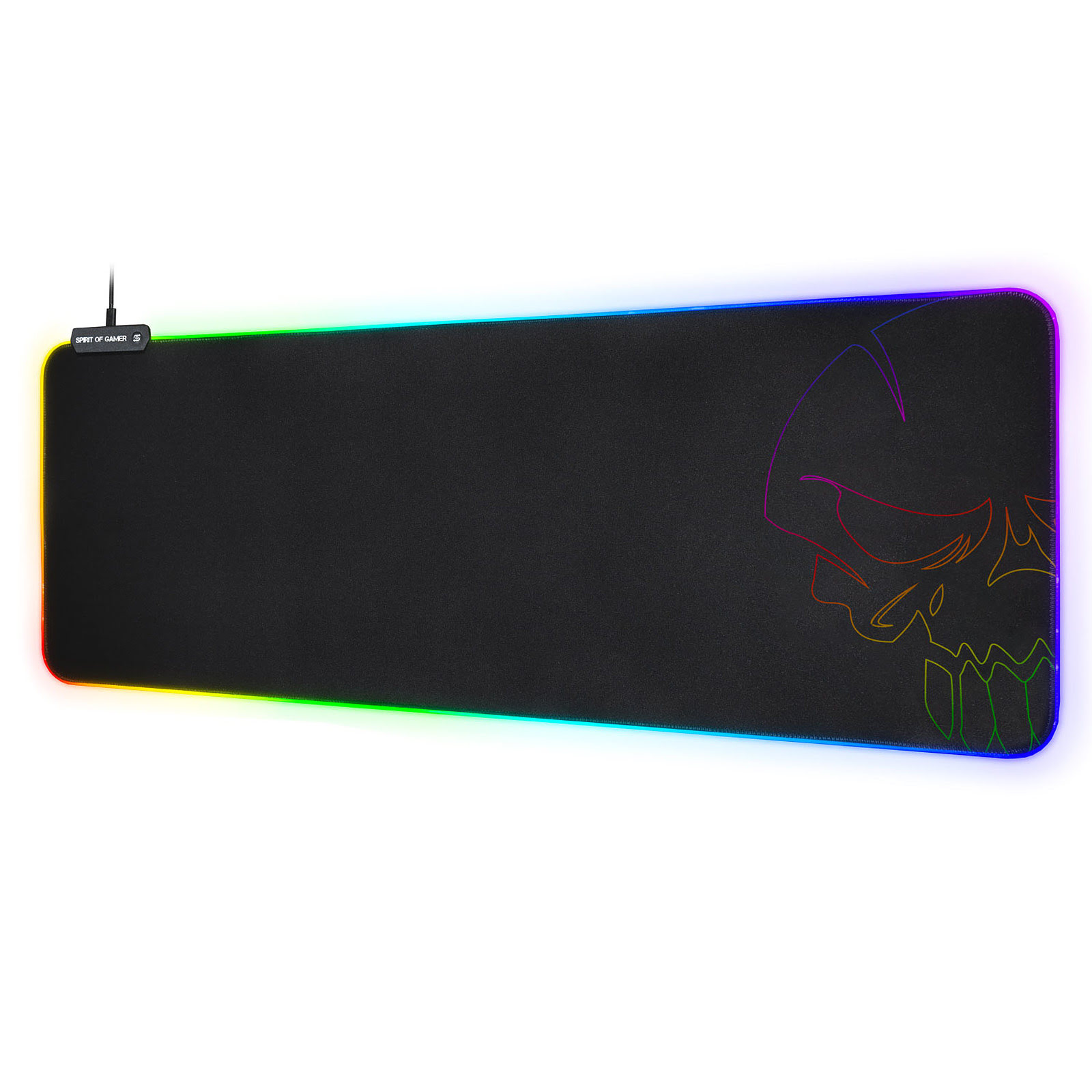 Spirit Of Gamer Skull RGB Gaming mouse pad - Taille XXL - Tapis de souris - 2