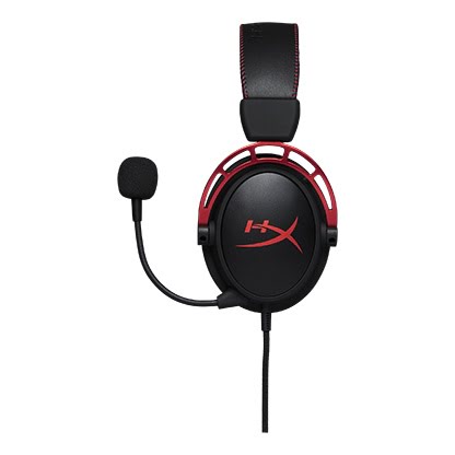 HyperX Cloud Alpha Noir/Rouge Stereo Noir - Micro-casque - 0