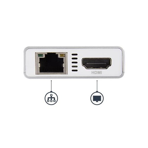 USB C Multiport Adapter - PD - Silver - Achat / Vente sur grosbill-pro.com - 3