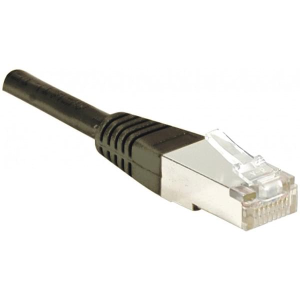 Câble Cat6 1m FTP Noir - Connectique réseau - grosbill-pro.com - 0