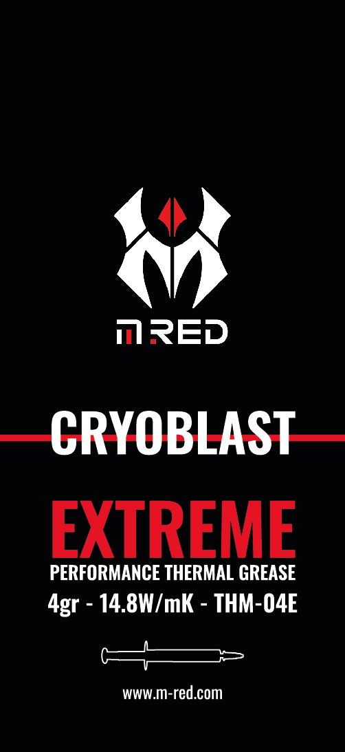 Thermal Paste CRYOBLAST Extreme 4gr - M.RED THM-04E - grosbill-pro.com - 0