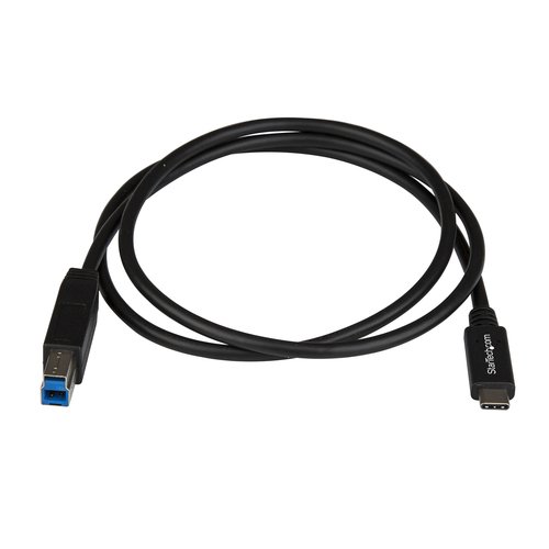 Printer Cable USB C to USB B 1m USB 3.1 - Achat / Vente sur grosbill-pro.com - 3