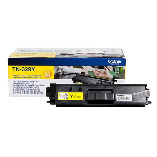 Toner Jaune TN-329Y 6000p. pour imprimante Laser Brother - 0