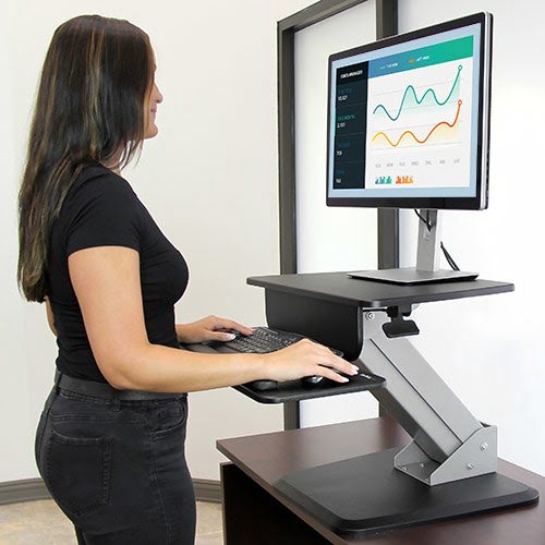 Sit-to-Stand Workstation - Height Adjust - Achat / Vente sur grosbill-pro.com - 9