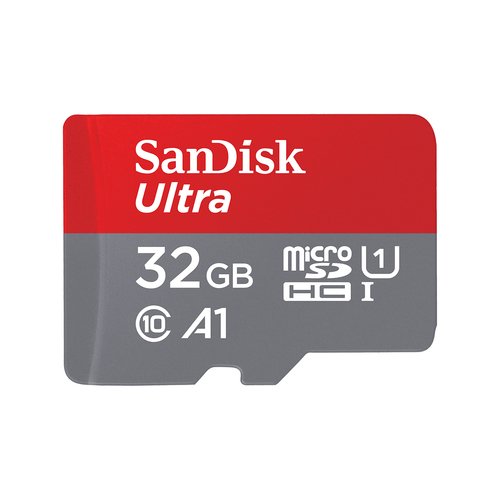 Grosbill Carte mémoire Sandisk 32GB Ultra microSDHC+SD Adapter 120MB/s