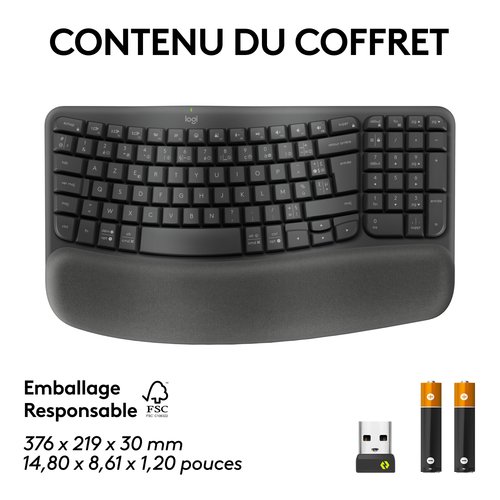 WAVE KEYS FOR BUSINESS-GRAPHITE - Achat / Vente sur grosbill-pro.com - 7