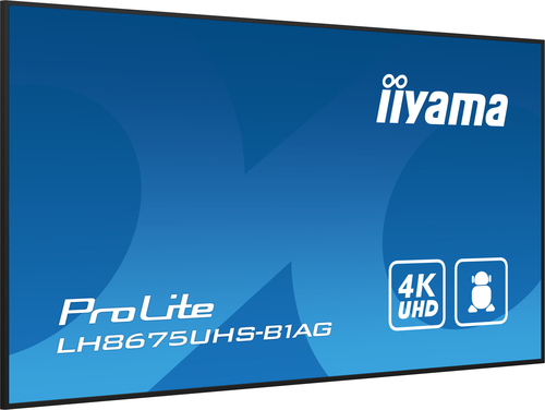 Iiyama LH8675UHS-B1AG - 85" 4K/IPS/Android/RJ45/WiFi (LH8675UHS-B1AG) - Achat / Vente Affichage dynamique sur grosbill-pro.com - 6