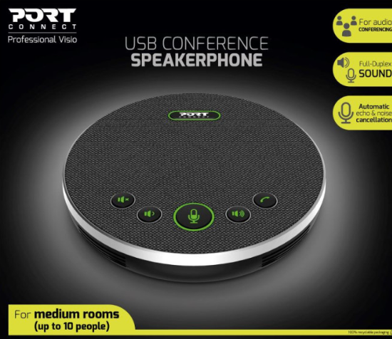 Port Enceinte salle conférence - Micro + Speaker (902002) - Achat / Vente Vidéoconférence sur grosbill-pro.com - 3