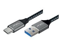 Grosbill Connectique PC MCL Samar Câble USB Type C vers Type A USB 3.0 - 2m Tressé 