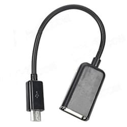 Cable Micro USB vers USB A Femelle pour Tablette - 0