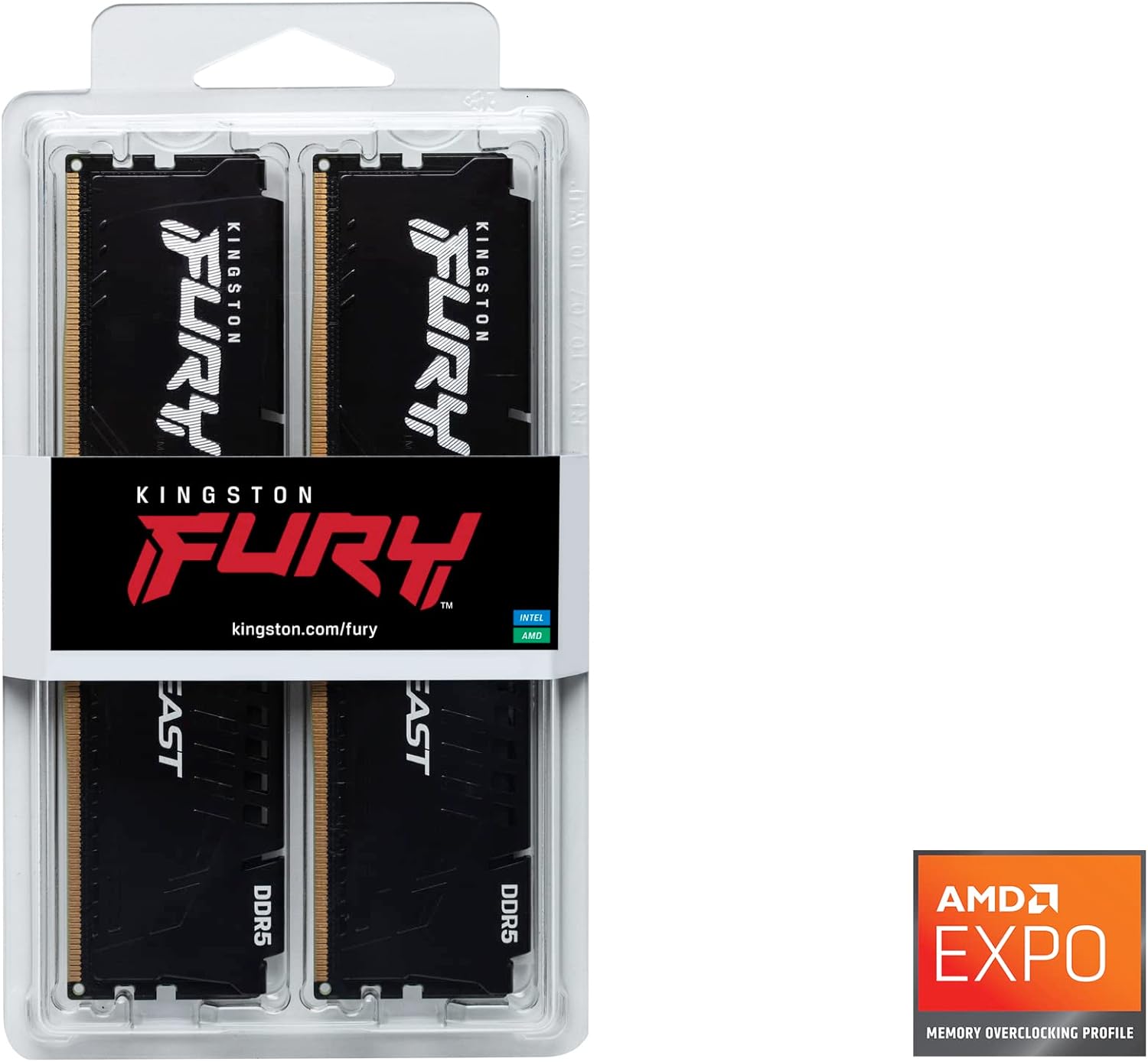 Kingston Fury Beast 32Go (2x16Go) DDR5 6000MHz - Mémoire PC Kingston sur grosbill-pro.com - 4