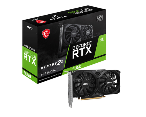 MSI GeForce RTX 3050 VENTUS 2X E 6G OC  - Carte graphique MSI - 0