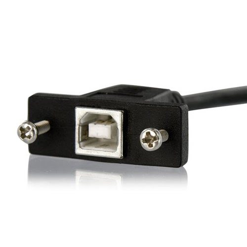 1ft Panel Mount USB B to B Cable - F/M - Achat / Vente sur grosbill-pro.com - 1