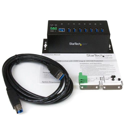 7 Port Industrial USB 3.0 Hub - Metal - Achat / Vente sur grosbill-pro.com - 4