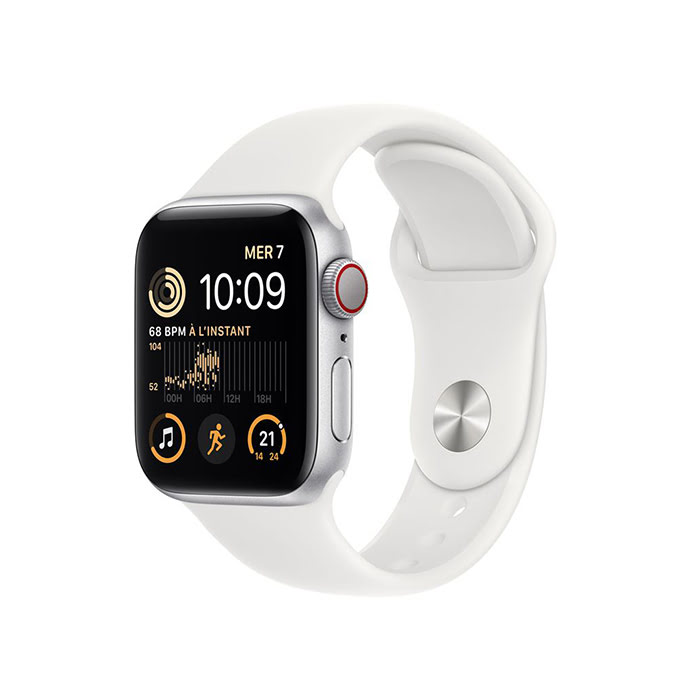 Apple Apple Watch SE (GPS + Cellular) - Blanc  (MNPP3NF/A) - Achat / Vente Objet connecté / Domotique sur grosbill-pro.com - 0