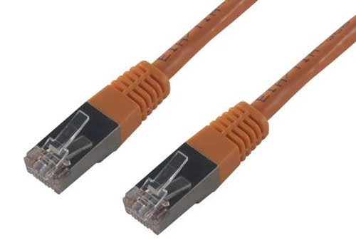 Grosbill Connectique réseau MCL Samar CAT 6 F/UTP Patch cable - 0.5m Orange