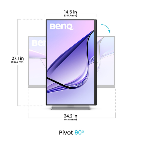 BenQ 27"  9H.LMWLB.QBE - Ecran PC BenQ - grosbill-pro.com - 3