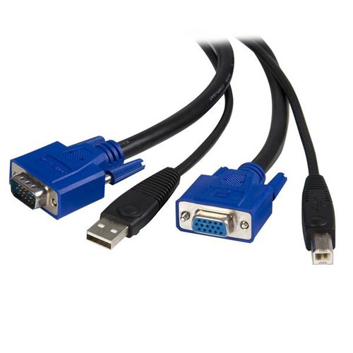 Grosbill Switch StarTech 10 FT. USB + VGA 2-IN-1