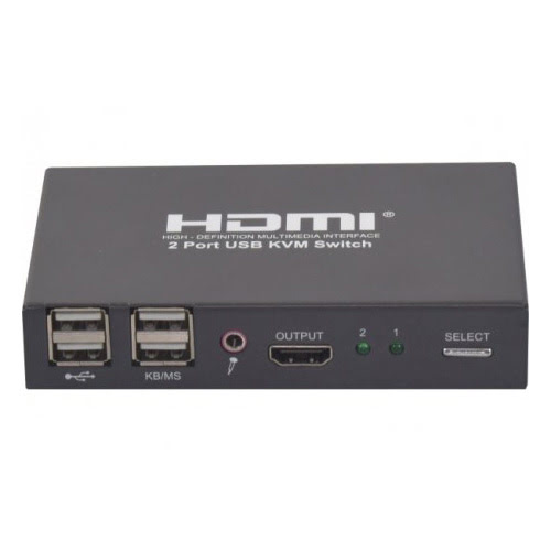 Commutateur HDMI 1.4 - 2 entrées/1 sortie - Commutateur - 0