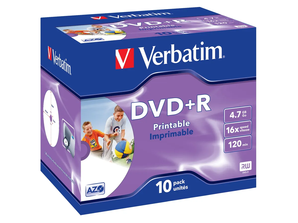 Verbatim DataLifePlus - DVD+R x 10 - 4.7 Go par 3 - 0