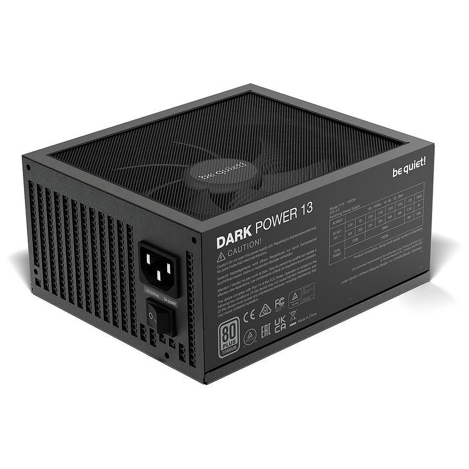 be quiet! Dark Power 13 80+ TITANIUM (850W) - Alimentation - 2