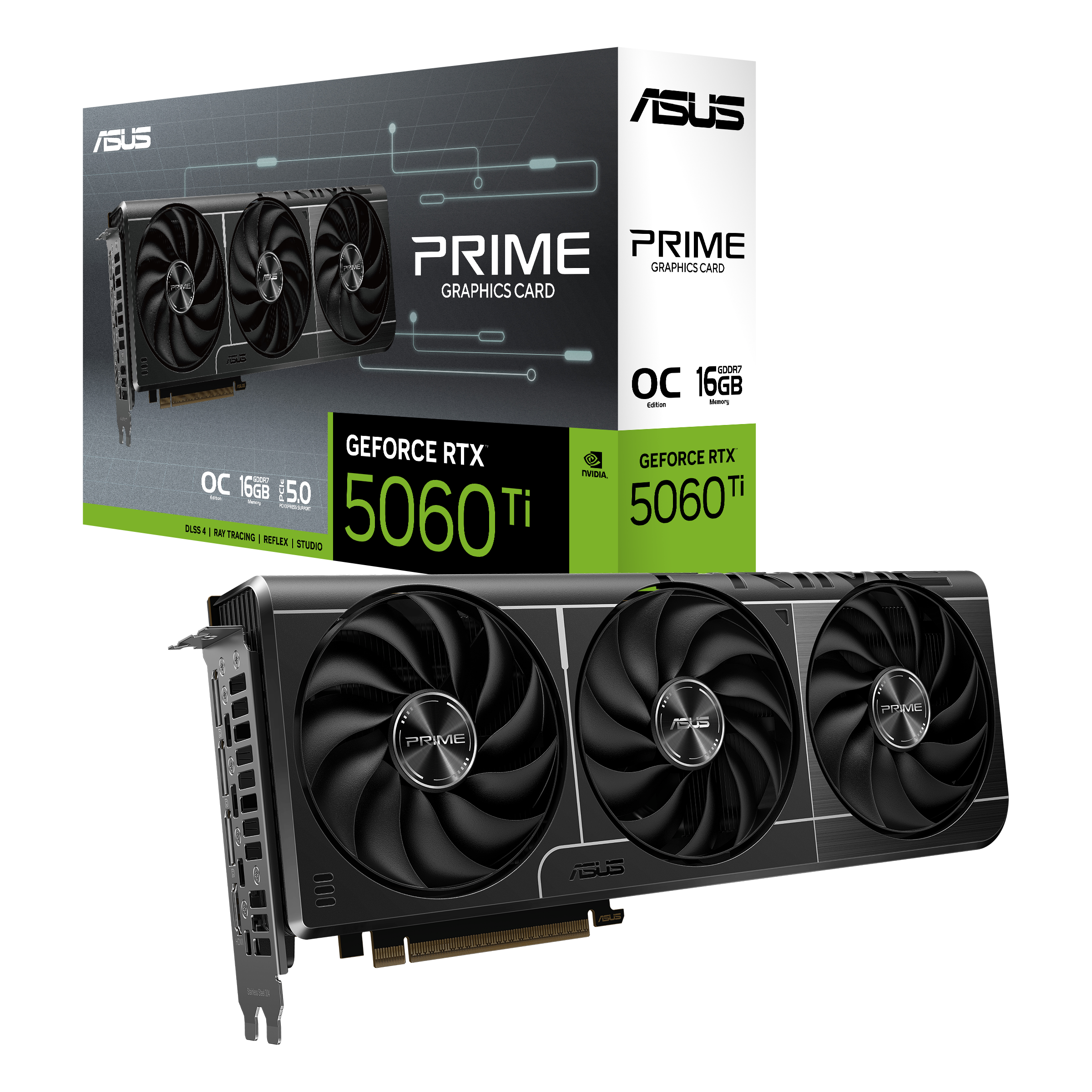 Asus PRIME RTX 5060Ti O16G  - Carte graphique Asus - grosbill-pro.com - 0