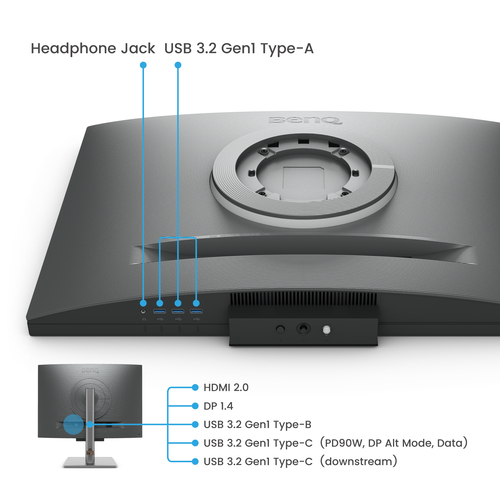 BenQ 28 pouces  9H.LM1LJ.TBE - Ecran PC BenQ - grosbill-pro.com - 4